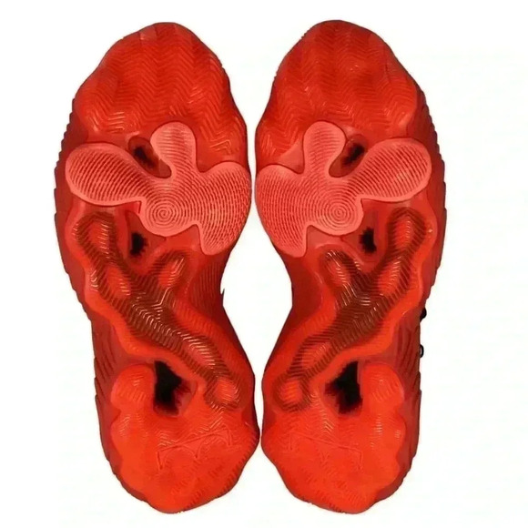 Adidas Basketball Shoes Black Red Mens Size 8 Trae Young 3 Sneakers NEW - Picture 7 of 9